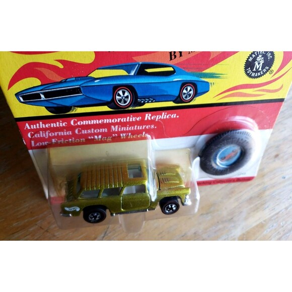 1994 Hot Wheels CLASSIC NOMAD Lime Green Vintage Collection 5743 Red Line Button - Picture 5 of 14